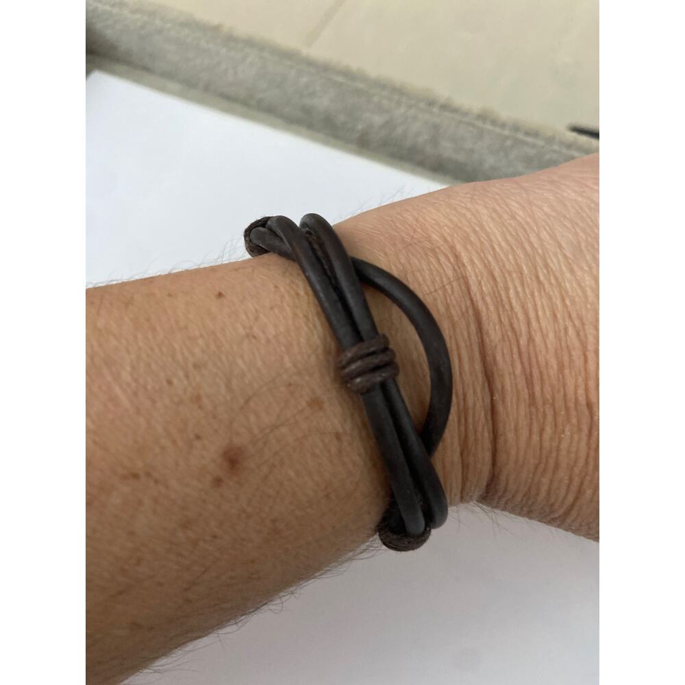 Brown cord bracelet